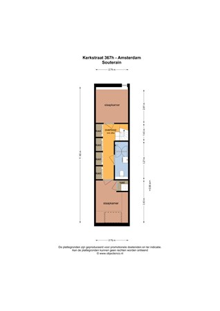 Floor plan - Kerkstraat 367H, 1017 HW Amsterdam 