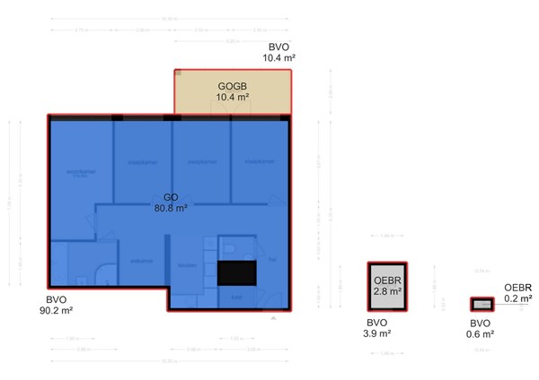 Floor plan - Saskia van Uijlenburgkade 35, 1058 GA Amsterdam 