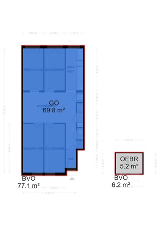 Floor plan - Hudsonstraat 48H, 1057 SM Amsterdam 