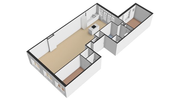 Floor plan - Recht Boomssloot 80-2, 1011 ED Amsterdam 