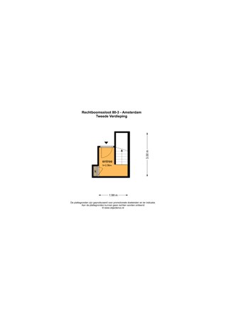 Floor plan - Recht Boomssloot 80-3, 1011 ED Amsterdam 