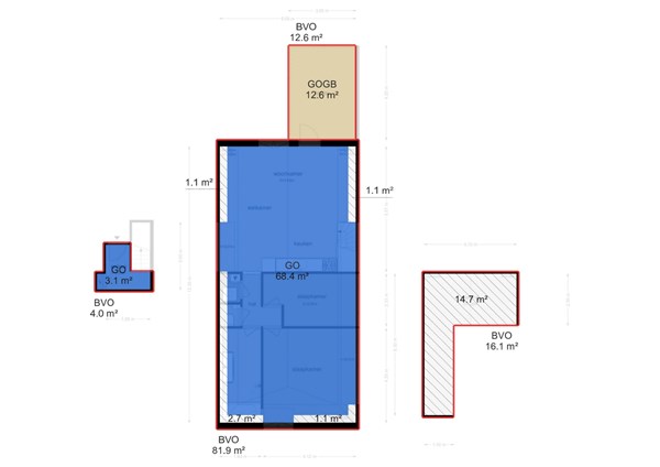 Floor plan - Recht Boomssloot 80-3, 1011 ED Amsterdam 