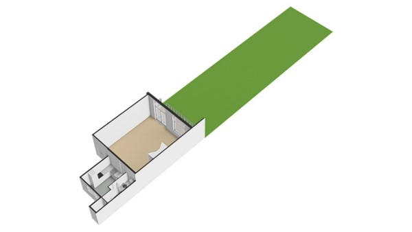 Floor plan - Herengracht 92HA, 1015 BS Amsterdam 
