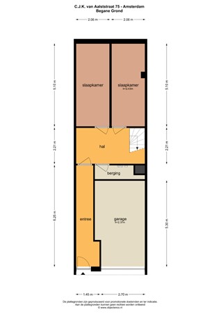 Floor plan - C.J.K Van Aalststraat 75, 1019 JX Amsterdam 