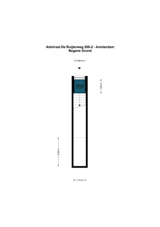 Floor plan - Admiraal de Ruijterweg 266-2, 1055 MR Amsterdam 