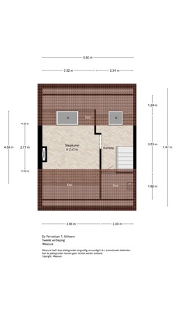 Floor plan - Du Perronlaan 1, 1422 CP Uithoorn 