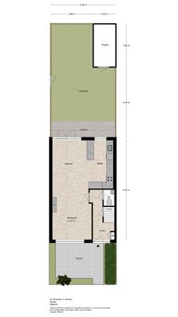 Floor plan - Du Perronlaan 1, 1422 CP Uithoorn 