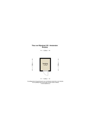 Floor plan - Titus van Rijnstraat 152, 1058 GB Amsterdam 