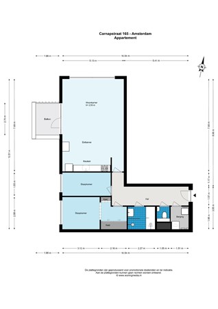 Carnapstraat 165, 1062 KZ Amsterdam - Carnapstraat 165 - Amsterdam - Appartement - 2D.jpg