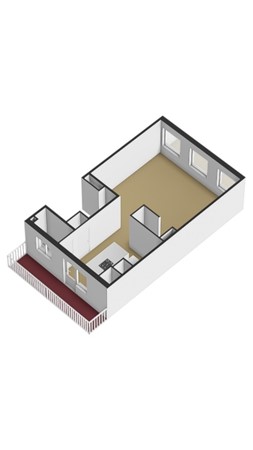 Floor plan - Utrechtsedwarsstraat 85B, 1017 WD Amsterdam 