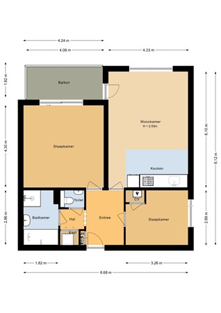 Floor plan - Archipel 17 62, 8224 GL Lelystad 