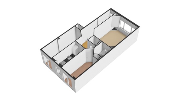 Floor plan - Argonautenstraat 76H, 1076 KT Amsterdam 