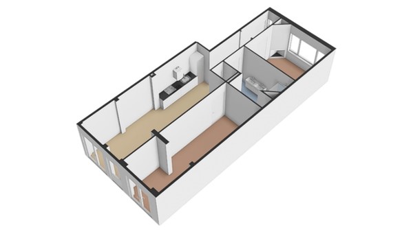Floor plan - Argonautenstraat 76H, 1076 KT Amsterdam 