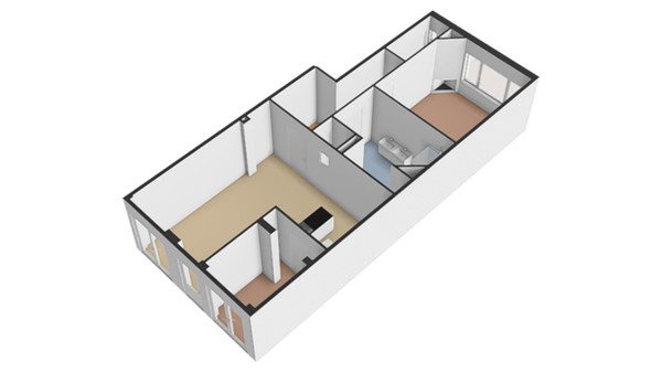 Floor plan - Argonautenstraat 76H, 1076 KT Amsterdam 