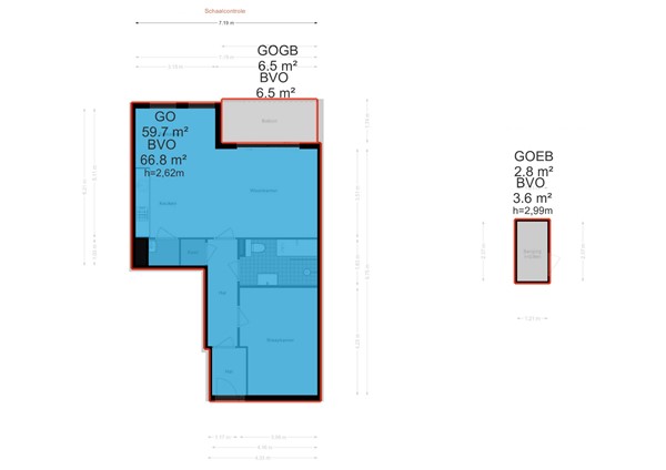 Ten Katestraat 93, 1053 CC Amsterdam - Ten Katestraat 93 - Amsterdam - NEN plattegrond - 2D.jpg
