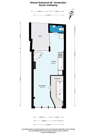 Nieuwe Kerkstraat 20, 1018 EB Amsterdam - Nieuwe Kerkstraat 20 - Amsterdam - 1e_verdieping - 2D.jpg