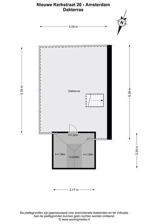 Nieuwe Kerkstraat 20, 1018 EB Amsterdam - Nieuwe Kerkstraat 20 - Amsterdam - Dakterras - 2D.jpg