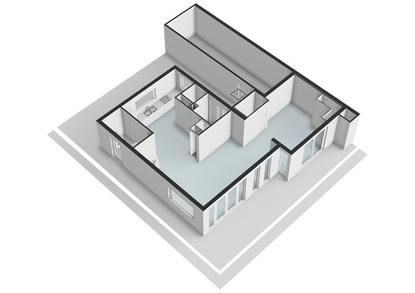 In de Wolken 256, 1186 BR Amstelveen - In de Wolken 256 - Amstelveen - Begane_grond - 3D  _1.jpg