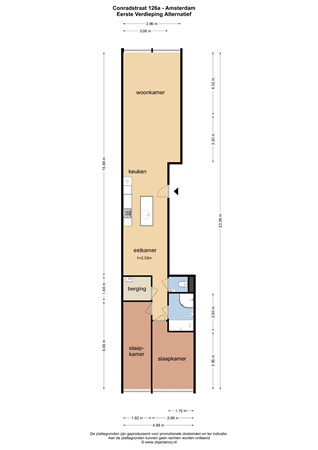 Floor plan - Conradstraat 126A, 1018 NM Amsterdam 