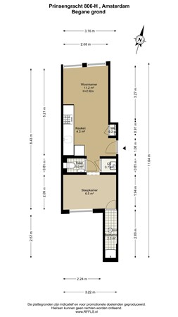 Prinsengracht 806H, 1017 LH Amsterdam - 