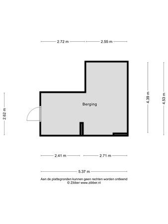 Floorplan - Boomgaard 23, 7261 HA Ruurlo