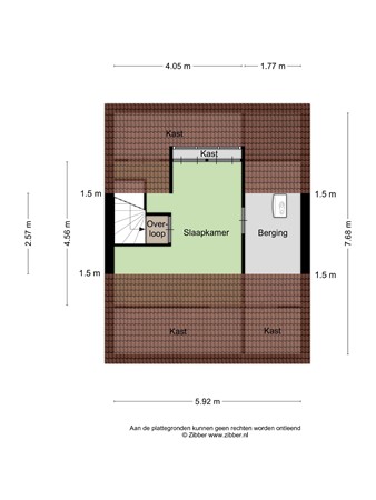Floorplan - Johannes Vermeerstraat 23, 7021 DK Zelhem