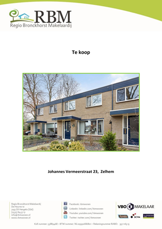 Brochure preview - Brochure Johannes Vermeerstraat 23, Zelhem.pdf