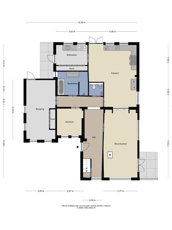 Floorplan - Beatrixlaan 12, 7255 DB Hengelo (Gld)