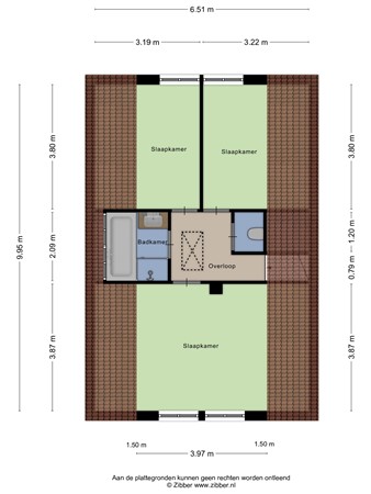 Floorplan - Abbinkstraat 12, 7025 AJ Halle