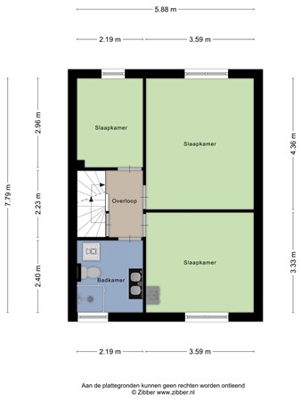 Floorplan - Domeinlaan 134, 6952 HG Dieren