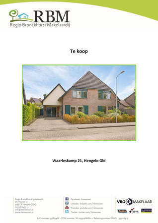 Brochure preview - Brochure Waarleskamp 21, Hengelo Gld.pdf