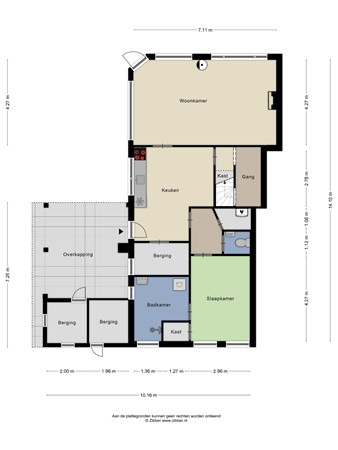 Floorplan - Halle-Heideweg 6, 7025 CL Halle