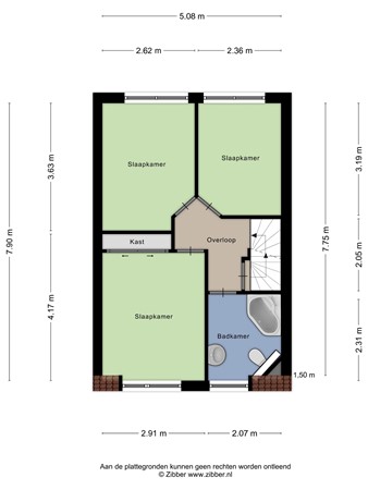 Floorplan - Kreunenskamp 13, 7255 WC Hengelo (Gld)