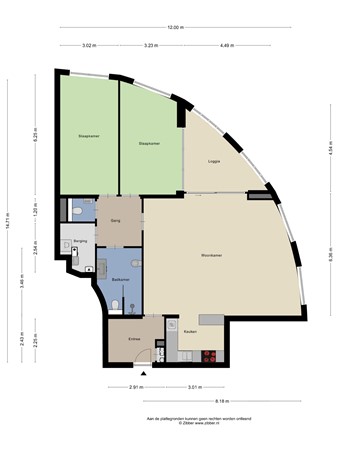 Floorplan - Kerkstraat 14, 7255 CB Hengelo (Gld)