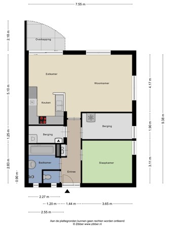 Floorplan - Iekink 1, 7255 XR Hengelo (Gld)