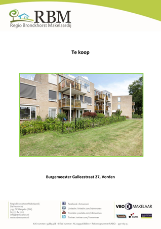 Brochure preview - Brochure Burgemeester Galleestraat 27, Vorden.pdf