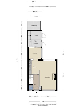 Floorplan - Charlotte de Bourbonlaan 26, 7242 BR Lochem