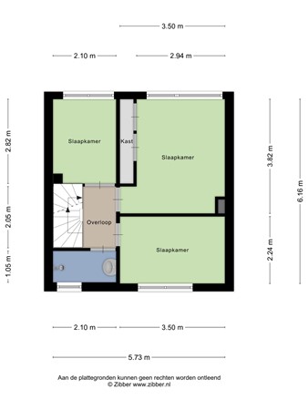 Floorplan - Charlotte de Bourbonlaan 26, 7242 BR Lochem