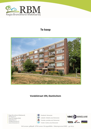 Brochure preview - Brochure Vondelstraat 194, Doetinchem.pdf