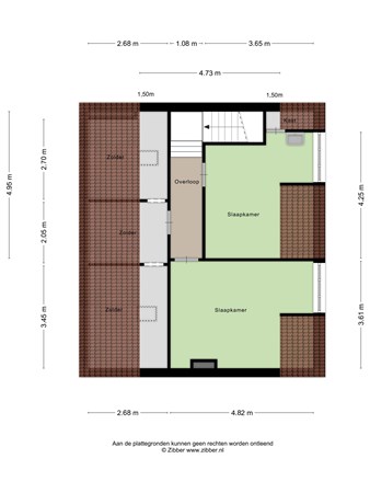 Nobelstraat 38, 6411 EP Heerlen - 460395_2D_Tweede_Verdieping_Nobelstraat_38_Heerlen_02.jpg