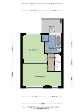 Zomerstraat 43, 6411 GR Heerlen - 369807_2D_Eerste_verdieping_Zomerstraat_43_Heerlen_02.jpg