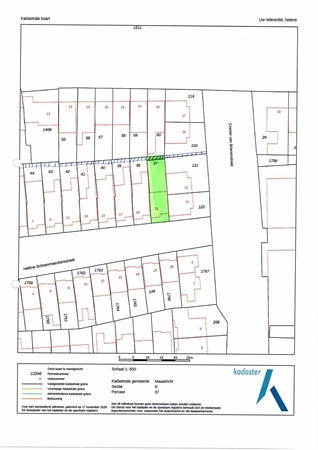 Hélène Schoenmaeckersstraat 21, 6225 BH Maastricht - Kadastrale kaart ingetekend-93.jpg