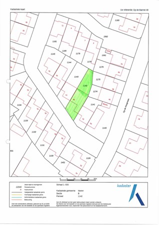 Op de Bannet 49, 6223 GD Maastricht - kadastrale kaart ingetekend-103.jpg