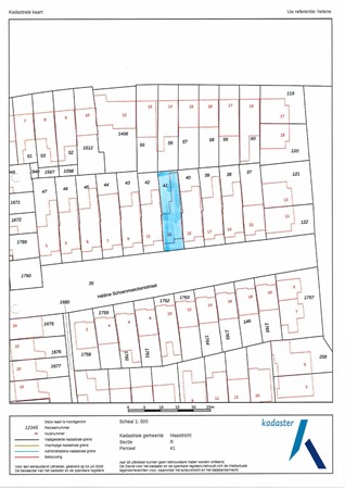 Hélène Schoenmaeckersstraat 13, 6225 BH Maastricht - Kadastrale kaart ingetekend-166.jpg