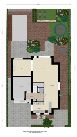 Ruyshaven 6, 2993 HM Barendrecht - Begane Grond_Tuin_Ruyshaven 6, Barendrecht_2D.jpg