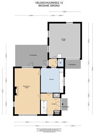 Floorplan - Veldschuurweg 12, 6171 RP Stein