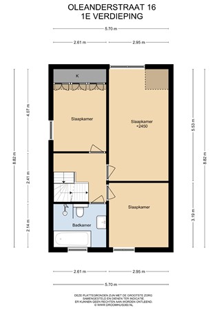 Floorplan - Oleanderstraat 16, 6101 BX Echt
