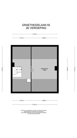 Floorplan - Graetheidelaan 55, 6129 GD Urmond
