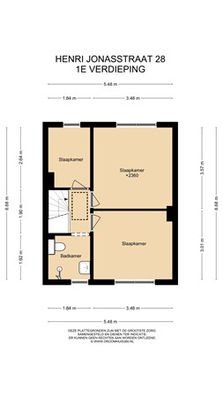 Floorplan - Henri Jonasstraat 28, 6137 CM Sittard