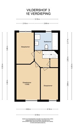 Floorplan - Vildershof 3, 6162 JM Geleen